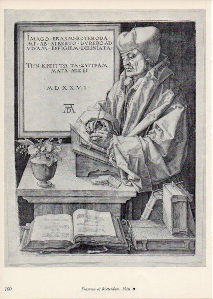 LAMINA V35681: Albrecht Durer. Erasmus af Rotterdam