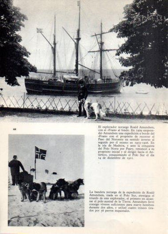 LAMINA V36377: Roald Amundsen ante el Fram