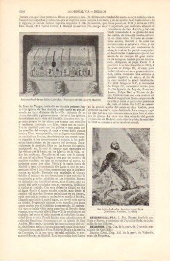 LAMINA V37289: Arca sepulcral de san Isidro Labrador