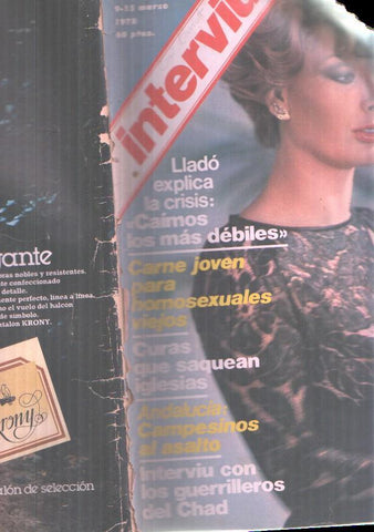 INTERVIU numero 0095, marzo 1978: Edwige Fenech (numerado 4 en interior, cubierta tocada segun imagen)