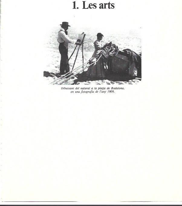 LAMINA 35931: Dibujante en la playa de Badalona en 1909