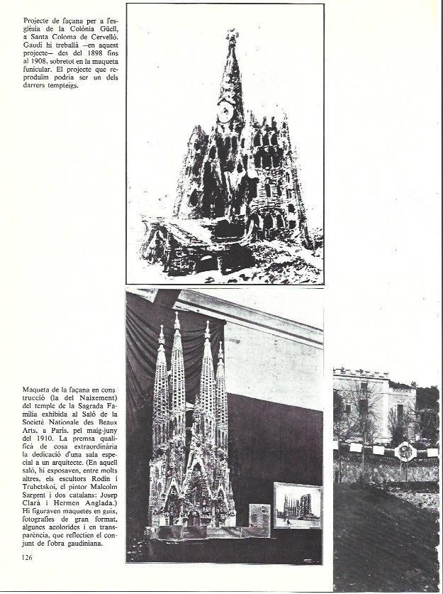 LAMINA 35932: Maqueta y proyecto de la Sagrada Familia