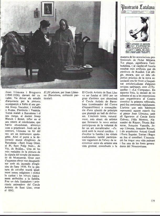 LAMINA 35939: El fill postum, por Joan Llimona