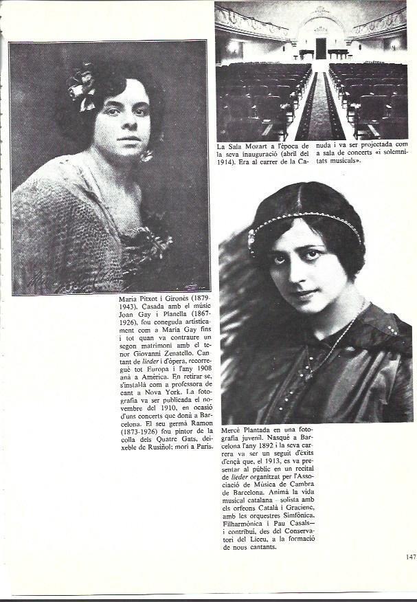 LAMINA 35943: Maria Pitxot, Sala Mozart y Merce Plantada