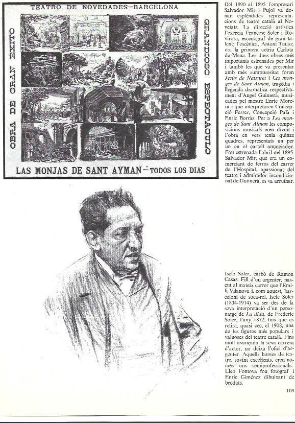 LAMINA 35926: Programa del Teatro Novedades e Iscle Soler, por Ramon casas