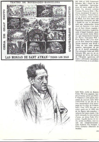 LAMINA 35926: Programa del Teatro Novedades e Iscle Soler, por Ramon casas