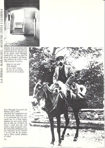 LAMINA 35918: Joan Maragall a caballo