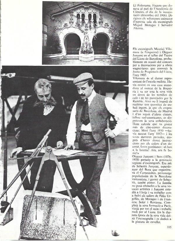 LAMINA 35924: Escenografos del Teatre del Liceu en 1902