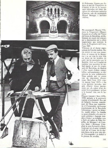 LAMINA 35924: Escenografos del Teatre del Liceu en 1902