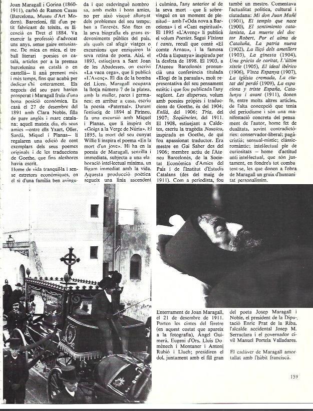 LAMINA 35949: Entierro de Joan Maragall en 1911