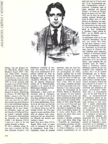 LAMINA 35951: Xenius, por Ramon Casas