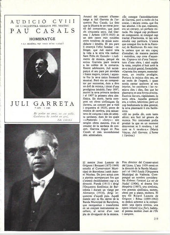 LAMINA 35977: Homenaje a Juli Garreta y Joan Lamote de Grignon