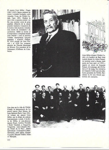 LAMINA 35978: Luis Millet y El Orfeo cAtala en 1921