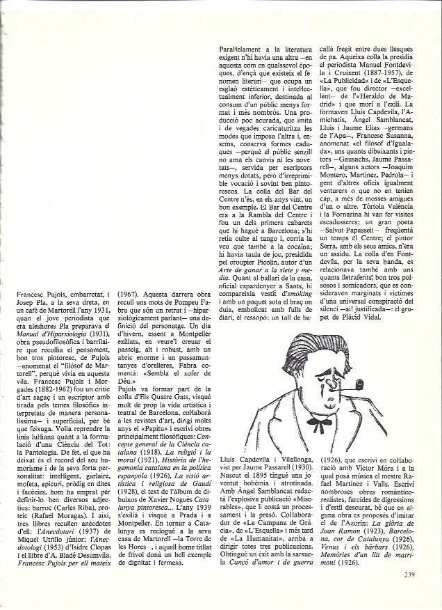 LAMINA 35987: Caricatura de Lluis Capdevila, por Passarell