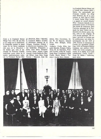 LAMINA 35990: Fiestga de la Fundacio Bernant Metge en 1932