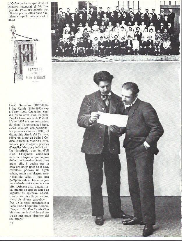 LAMINA 35906: Enric Granados y Pau Casals en el 1900