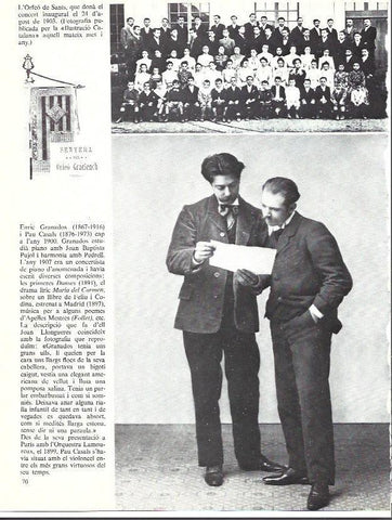 LAMINA 35906: Enric Granados y Pau Casals en el 1900
