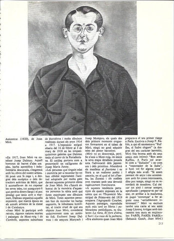 LAMINA 35973: Autorretrato de Joan Miro