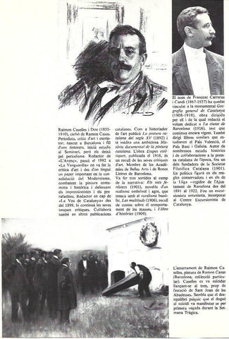 LAMINA 35952: Raimon Caselles, por Ramon Casas y Francesc Carreras i Candi