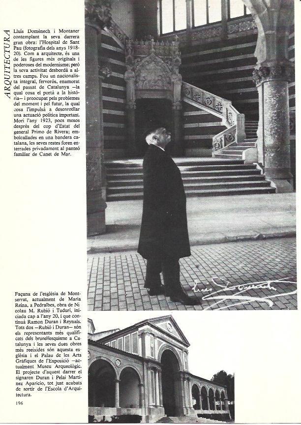 LAMINA 35964: Lluis Domenech i Montaner e iglesia de Maria Reina en Barcelona