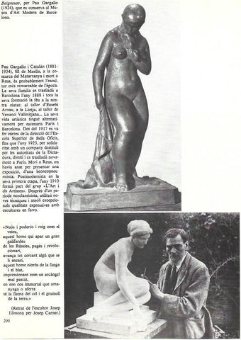 LAMINA 35966: Baigneuse, por Gargallo y Josep Llimona