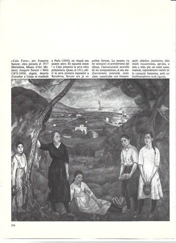 LAMINA 35970: Cala Forn, por Joaquim Sunyer