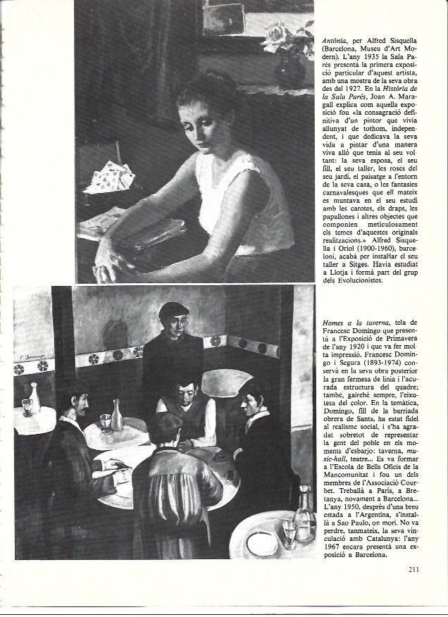 LAMINA 35972: Antonia, por Alfred Sisquella y Homes a la taverna, por Francesc Domingo
