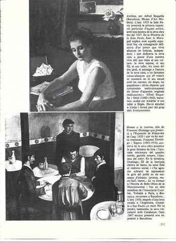LAMINA 35972: Antonia, por Alfred Sisquella y Homes a la taverna, por Francesc Domingo