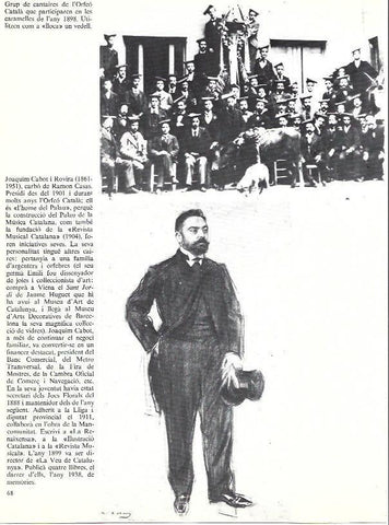 LAMINA 35905: Miembros del Orfeo Catala y Joaquim Cabot i Rovira