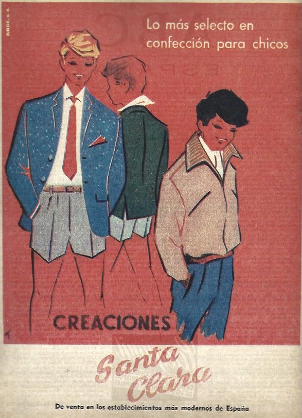 LAMINA 35853: Publicidad de Creaciones Santa Clara