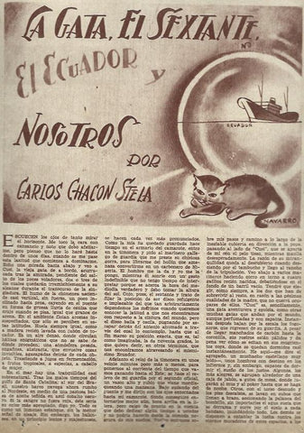 LAMINA 35836: Ilustracion La Gata por Navarro