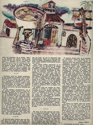 LAMINA 35818: Ilustracion Dulceria