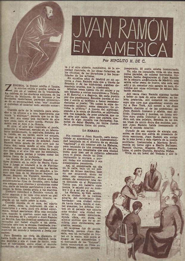 LAMINA 35819: Ilustraciones para Juan Ramon en America