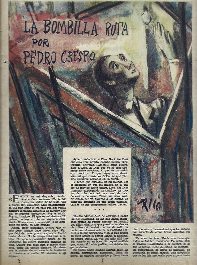 LAMINA 35829: Ilustracion La bombilla rota 