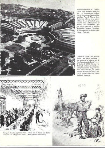 LAMINA 35884: Vista aerea de la Exposicion de 1888 en Barcelona