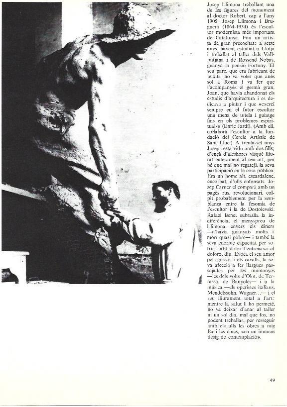 LAMINA 35896: Josep Llimona en su estudio