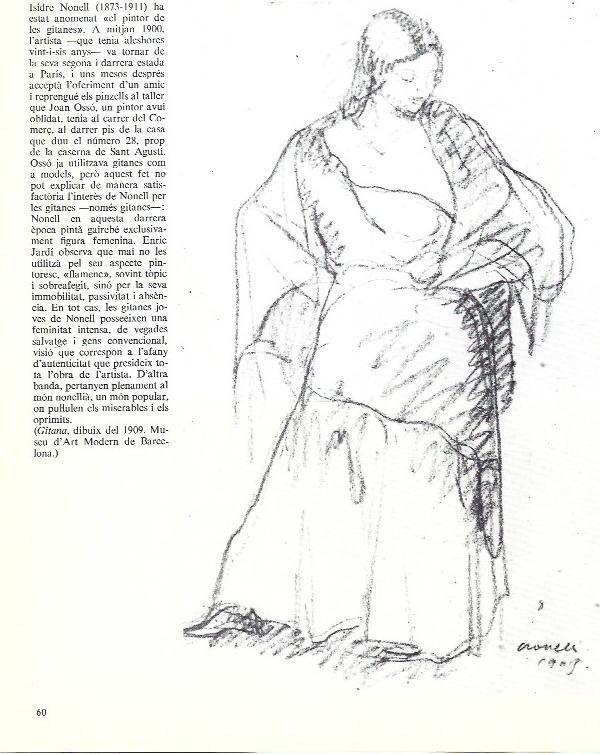 LAMINA 35901: Gitana, por Isidre Nonell