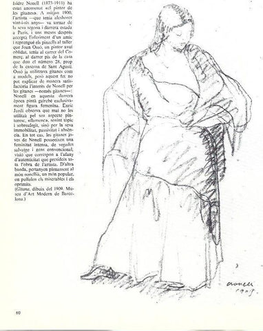 LAMINA 35901: Gitana, por Isidre Nonell