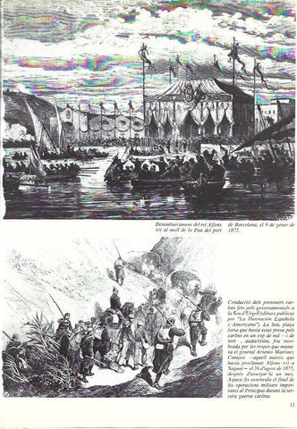 LAMINA 35880: Desembarco en Barcelona de Alfonso XII en 1875