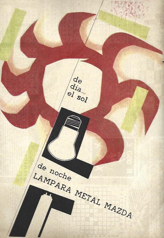 LAMINA 35868: Publicidad de lampara metal Mazda