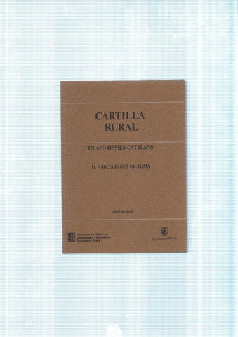 Cartilla rural. En Aforismes catalans