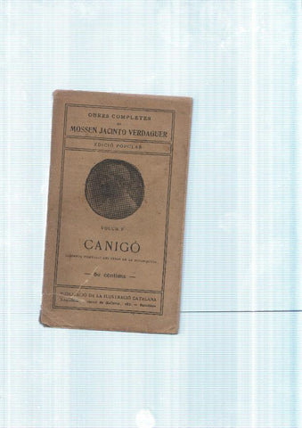 Canigo. volum V. Llegenda Pyrenaica del temps de la reconquesta