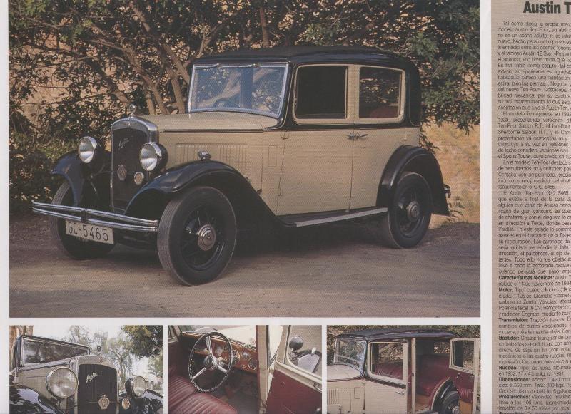 Automoviles antiguos de canarias modelo 10: Austin Ten-Four