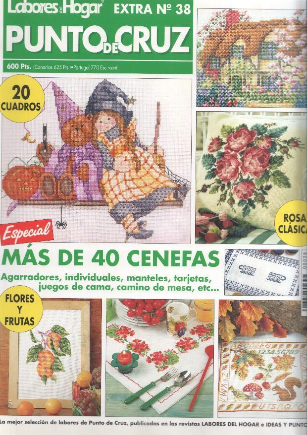 Labores Hogar. Punto de Cruz Extra numero 38: Cocina original, motivos con