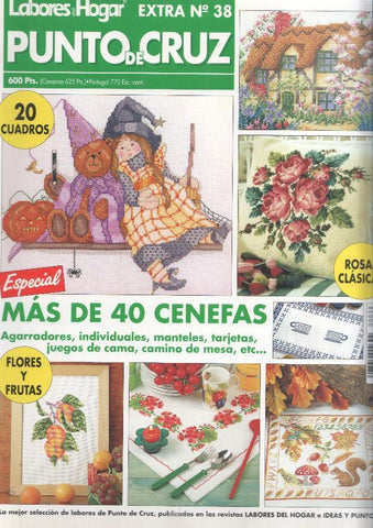Labores Hogar. Punto de Cruz Extra numero 38: Cocina original, motivos con