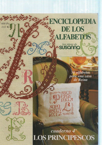 Enciclpedia de los alfabetos cuaderno 4. Los Principescos- 50 alfabetos para