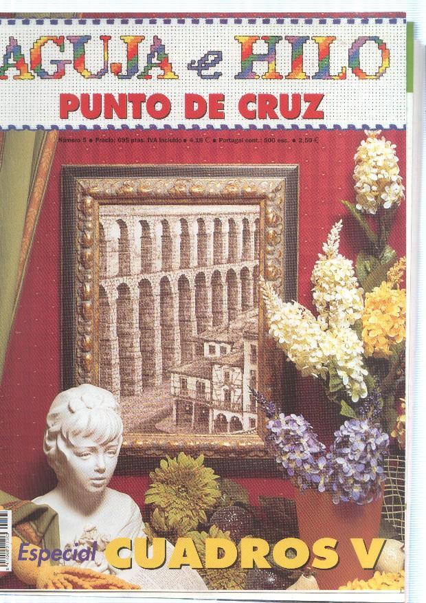 Aguja e hilo. Punto de Cruz numero 05: Especial cuadros V, 