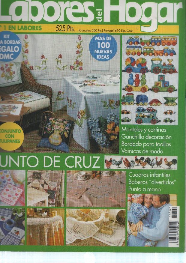 Labores del hogar numero 507 febrero 2001: Punto de cruz- Cuados infantiles-