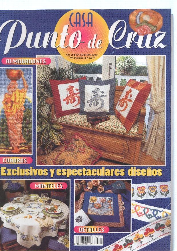 Casa  punto de cruz numero 15: Almohadones- Cuadros- Manteles-Detalles-