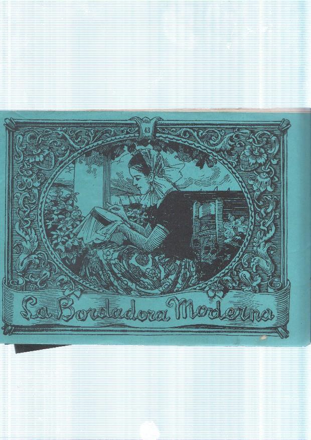 La bordadora moderna. Album para bordar a punto de marca y a realce, letras